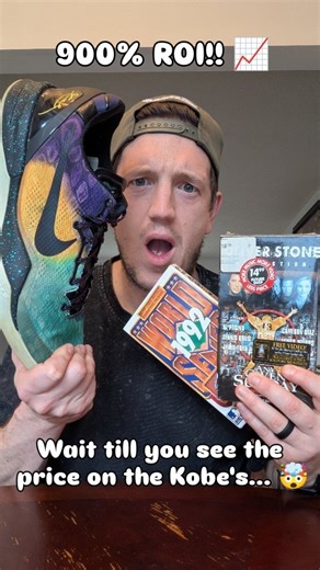 Jack Dempsey | Growth • Family • Canada on Instagram: "I’m still figuring all this out, but one thing I’m learning fast is that ROI matters way more than the price tag. I’m not an expert. I’m just trying to make things work, start from zero, and pay attention to the little wins along the way. Three VHS tapes for a dollar each… a pair of Kobes for way less than they’re worth… it reminds me there really is money out there if you’re actually looking. I’m just trying to stay consistent and keep my e