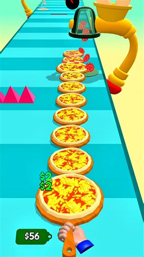 Clean Pizza Stack Gameplay – Tower Build Challenge 🍕 #shorts