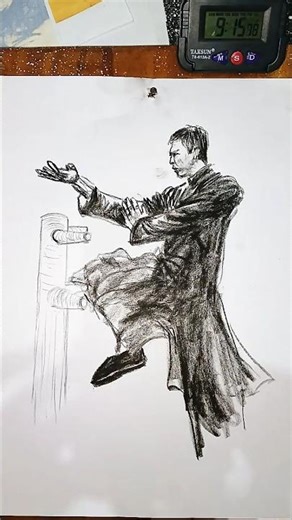 how draw ip man #short #shorts #art #drawing #pencildrawing