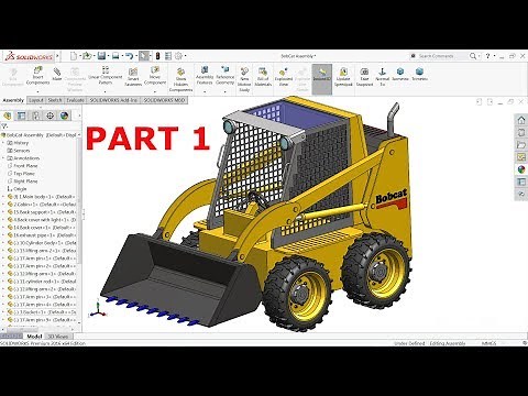 Solidworks tutorial | Design of Bobcat Loader in Solidworks Part 1
