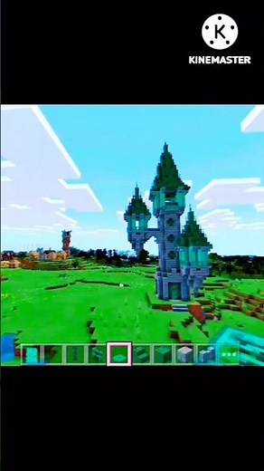 Wizard tower in!Minecraft tutorials 😊#viralvideo #viralshorts #viralreels #build #minecraft