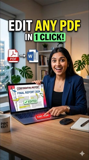 How to edit any pdf in just one click