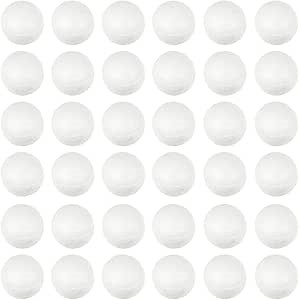 Vaguelly 500 PCS 10mm Balls, White Foam Balls Polystyrene Craft Balls, DIY Christmas Balls Modelling Xmas Decoration Balls for Art, Craft, Party DIY Ornament