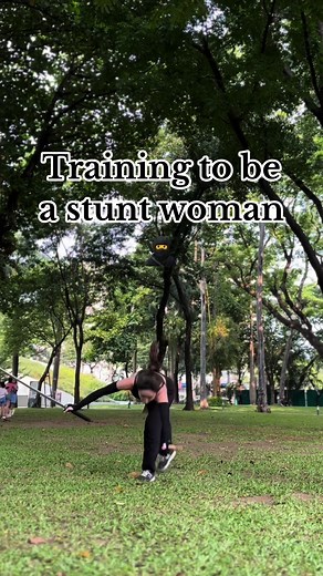 Stunt Woman Training with Katana: Action Packed Techniques