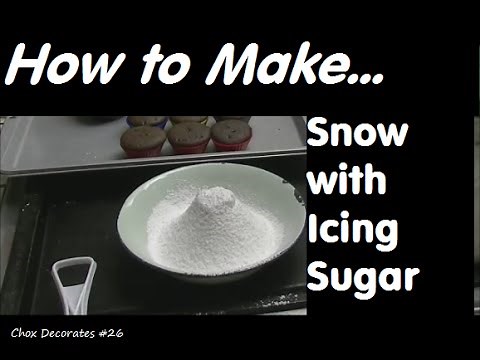How to Make Snow with Icing Sugar | Chox Decorates Cakes #26