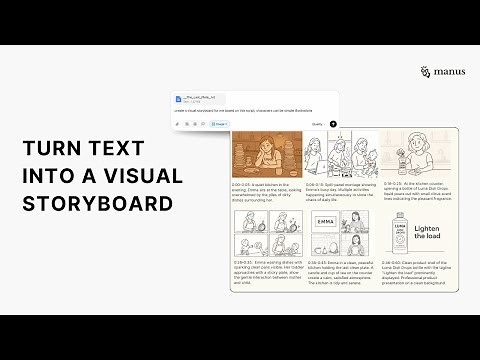 Manus AI: Go From Script to Storyboard Instantly