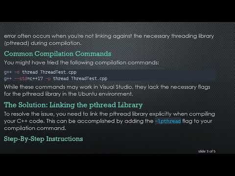 Resolving pthread_create Errors: A Guide to Multithreading in C+ + on Ubuntu