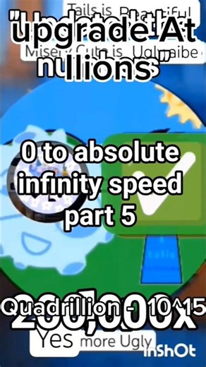 0 to absolute infinity speed part 5 million to decillions