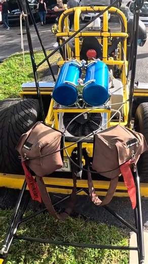 Twin Turbo 572 Big Block MONSTER! 😱 Street Legal Drag Car with NOS at Cars & Coffee!