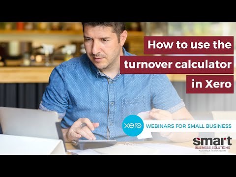 How to use the turnover calculator in Xero