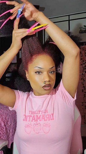 Watch me get ready 💅 #hair #hairstyles #naturalhair #asmr | Cali Marie