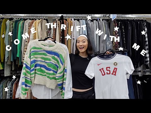 ULTIMATE FALL THRIFT WITH ME! 🍂🧦 + STYLED TRY ON HAUL, I SPENT $200, MY BEST THRIFT RUN