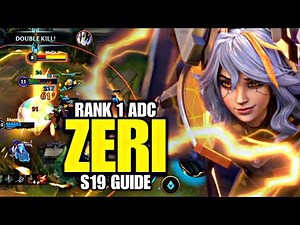 RANK 1 ZERI MVP GUIDE | BUILD RUNES SEASON 19 | SOVEREIGN WILD RIFT GAMEPLAY PROJECT ZERI