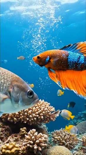 Most Colourful Fish in Underwater World 🌈🐠 | Amazing Ocean Life | Beautiful Sea Creatures #mach