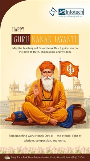 Happy Guru Nanak Jayanti #indianfestivals