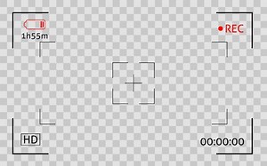 Premium Vector | Camera viewfinder frame display snapshot digital video record screen filn rec camcoder template