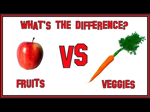 The Difference Between Fruits and a Vegetables.