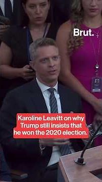 Karoline Leavitt on why Trump still insists he won the 2020 election.