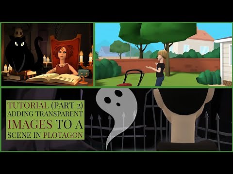 Plotagon tutorial: Adding transparent images to a scene (part 2)