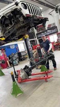 Getting the ‪@CurrieEnt‬ axles lifted into place with the ‪@MilwaukeeTool‬ chain hoist