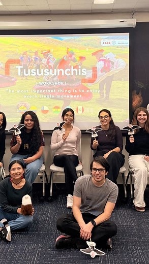 From steps to stories — the Quechua course had fun! Good way to learn about Andean culture with Nohelia, our Fulbright FLTA for Quechua! ✨ Tusuykunamanta! Let’s keep celebrating language, movement, and joy together. 李 #QuechuaAtCornell #CornellLACS #AndeanFolklore #FulbrightFLTA #Tusuykunamanta | Latin American and Caribbean Studies at Cornell | Facebook