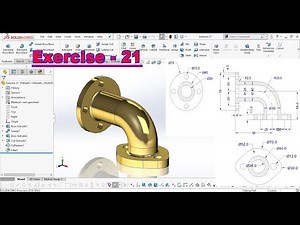 Pipe Bend Joint in Solidworks | Exercise - 21 For Beginner | SolidWorks Tutorial