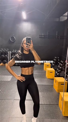 Beginner Plyometrics 💕 #plyometrics #workoutmotivation
