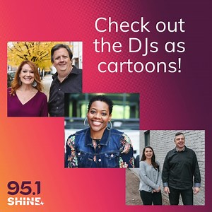 17K views · 57 reactions | Yup, we did it . Mike and Molly had fun turning the DJ team into cartoons! Have you tried the Voilà Al Artist app to cartoon yourself yet? | BRIGHT-FM | Facebook