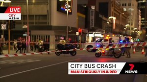 BREAKING: A peak hour accident in the city has left a man seriously injured. www.7NEWS.com.au #7NEWS | 7NEWS Perth