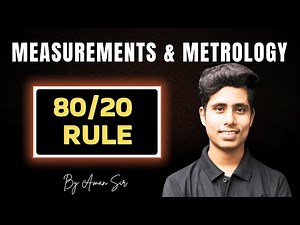 🔥80/20 Rule | MEASUREMENTS & METROLOGY | Mechanical engineering By Aman Sir