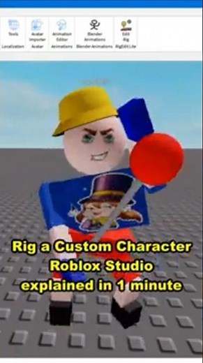 Rig a Custom Character in Roblox Studio in 1 Minute! #rigeditlite #roblox #plugins
