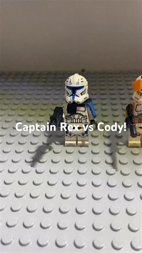 Captain Rex vs Commander Cody! In Lego Stop motion #lego #starwars #stopmotion #captainrex