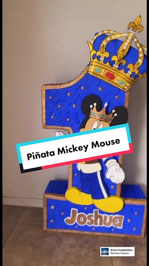 Mickey Mouse Pinata for Prince's Royal 1st Birthday Party in Phoenix