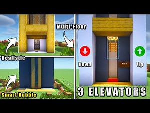 Minecraft: 3 Working Elevator Tutorials! (ALL SECRETS REVEALED)