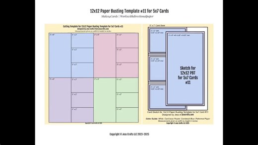 Card Sketches and Paper Busting Templates for 12x12 Paper and 5x7 Cards 1-20 BUNDLE | Card Maker Patterns for Paper Crafter - Etsy