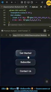 3 Fancy Glass Buttons You Can Build in 60 Seconds | Amit Tutorial #shorts