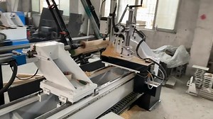 Auto feeding CNC wood lathe machine #woodlathe #woodturning #latheturning #woodlegs #lathemachine #woodmachine | CNC Router | Facebook