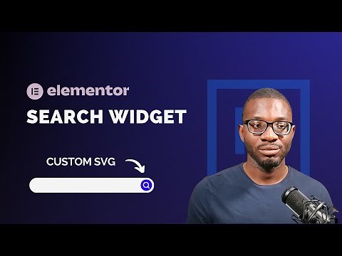 Add your Custom SVG Icon to Elementor Search Widget