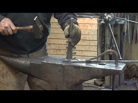 Blacksmith forged fire poker without forge welding