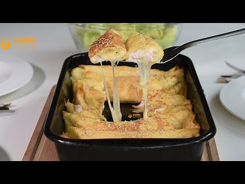 Zapečene palačinke sa šunkom i sirom - Sašina kuhinja