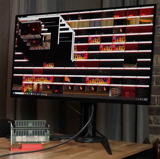 AMD didn't design Threadripper Pro 9995 WX for gaming but I can't help but grin as someone uses the CPU to run 400 copies of Doom simultaneously