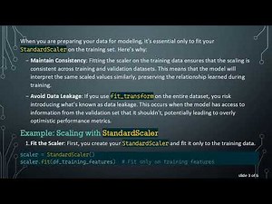 Understanding fit vs fit_transform When Using StandardScaler in Model Training