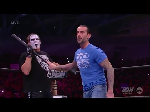 CM Punk Saves Sting and Darby Allin from MJF and FTR - AEW Dynamite Winter is Coming Dec.2021