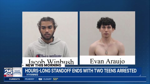 Hours long standoff after shooting with two teens arrested in Hyannis