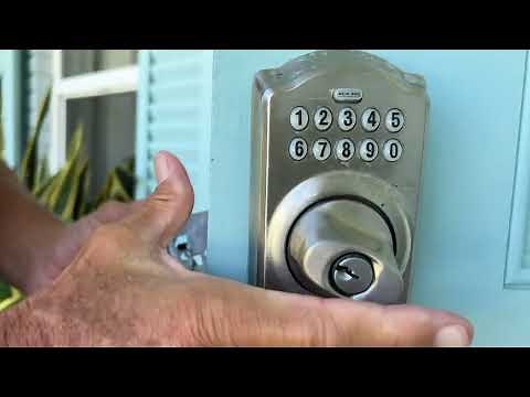 How to remove a Schlage Keypad Deadbolt Lock