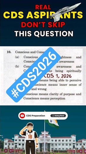 CDS English Most Important PYQ | UPSC CDS English Preparation #cds2026 #tranding #feedshorts