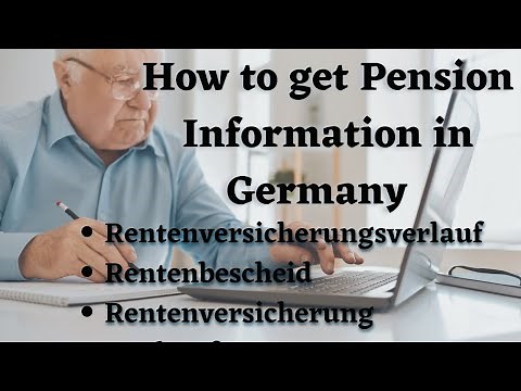 How to get Pension Information in Germany | Rentenversicherungsverlauf | Rentenbescheid