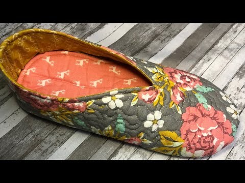 Sew Your Own QUILTED Relaxed Fit Slippers! SEW For All SLIPPERS ~ 🐝 Sew-A-LONG - Sewing Tutorial