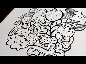 Doodle Art for Beginners | Easy Drawing Ideas | Relaxing Art Session