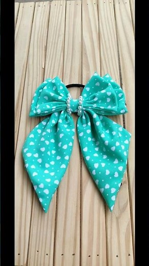 Cute Bow Hair Tie 🎀 | Easy DIY Sewing Tutorial#bow#bow hair tie#sewingtutorial.